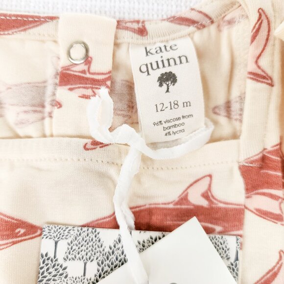 Kate Quinn LS Long Sleeve Ballerina Bubble Cedar Shark 12-18 Months Bamboo New - Picture 13 of 16